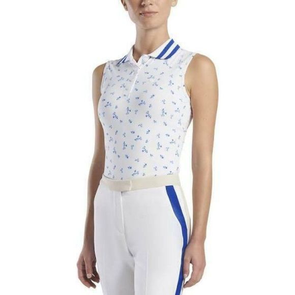 G/FORE | Tops | Gfore Womens Ditsy Floral Sleeveless Polo Top S M L Xl ...